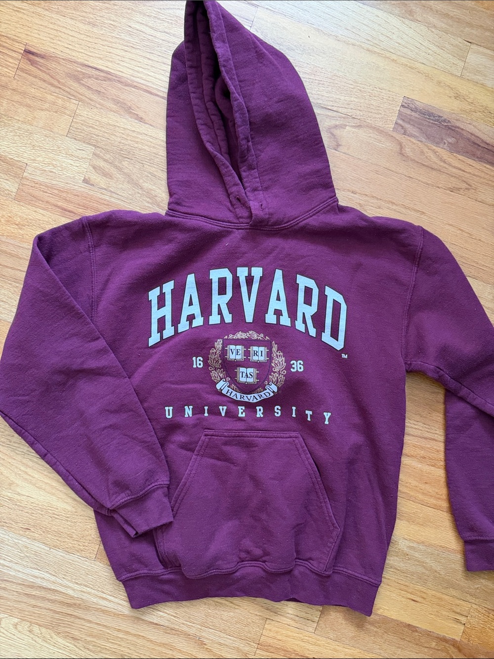 Gildan Maroon Harvard University Pullover Hoodie